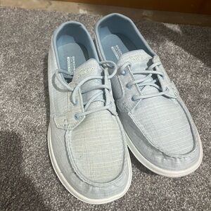 Skechers Sky Blue Canvas Sneakers